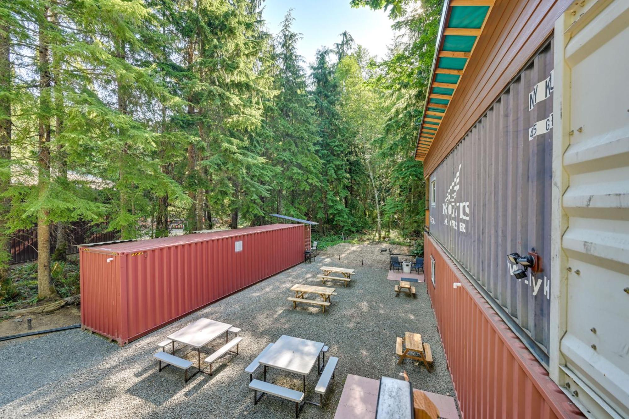 Unique Container Studio With Deck And Fire Pit! Buckley المظهر الخارجي الصورة