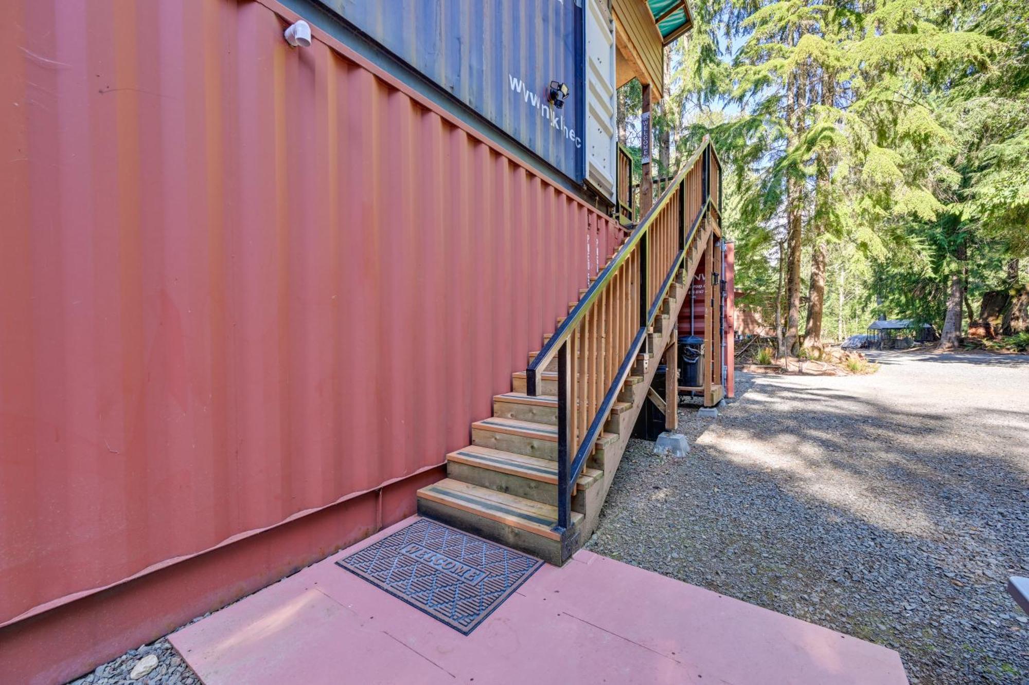 Unique Container Studio With Deck And Fire Pit! Buckley المظهر الخارجي الصورة